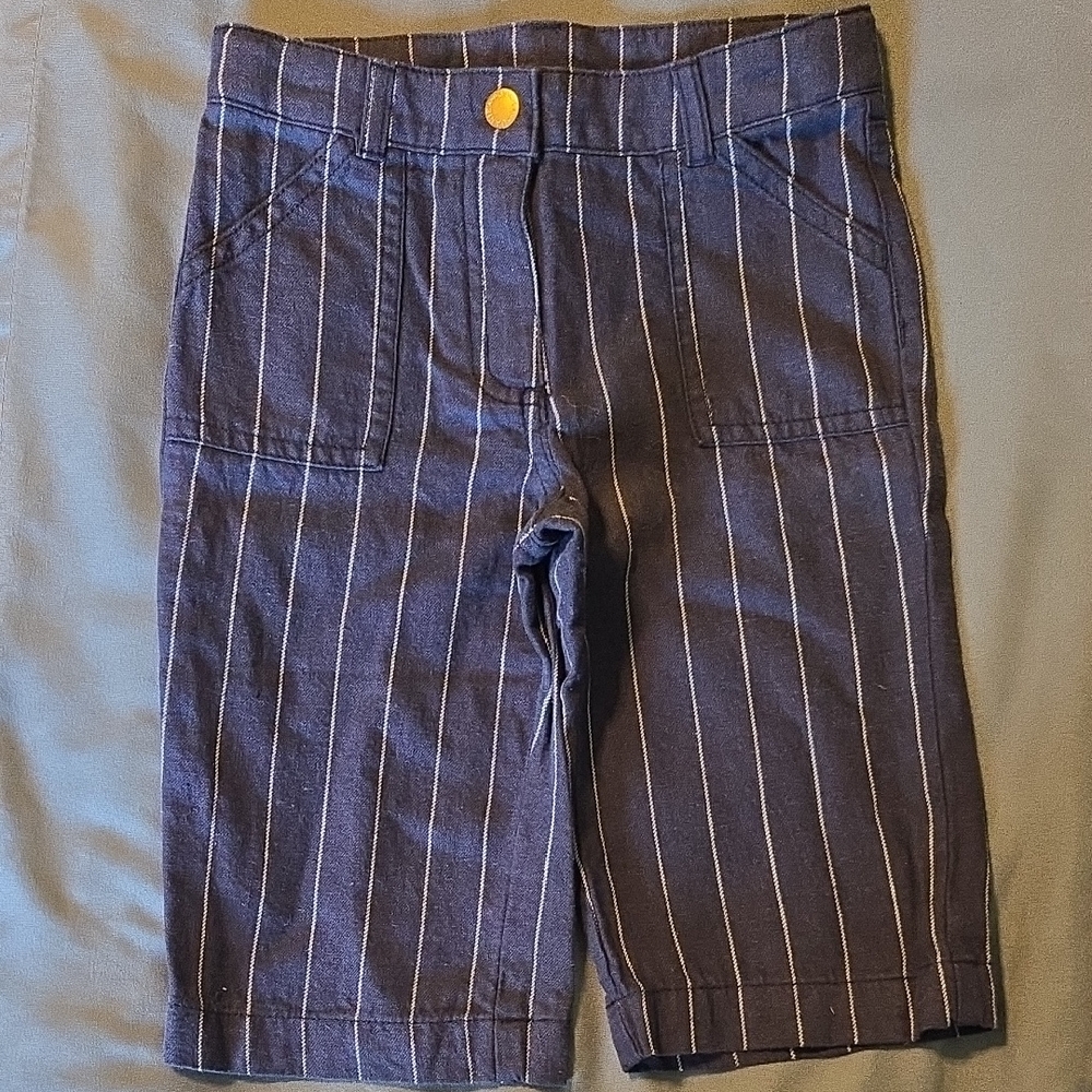 Janie and Jack Navy Striped Kids Shorts